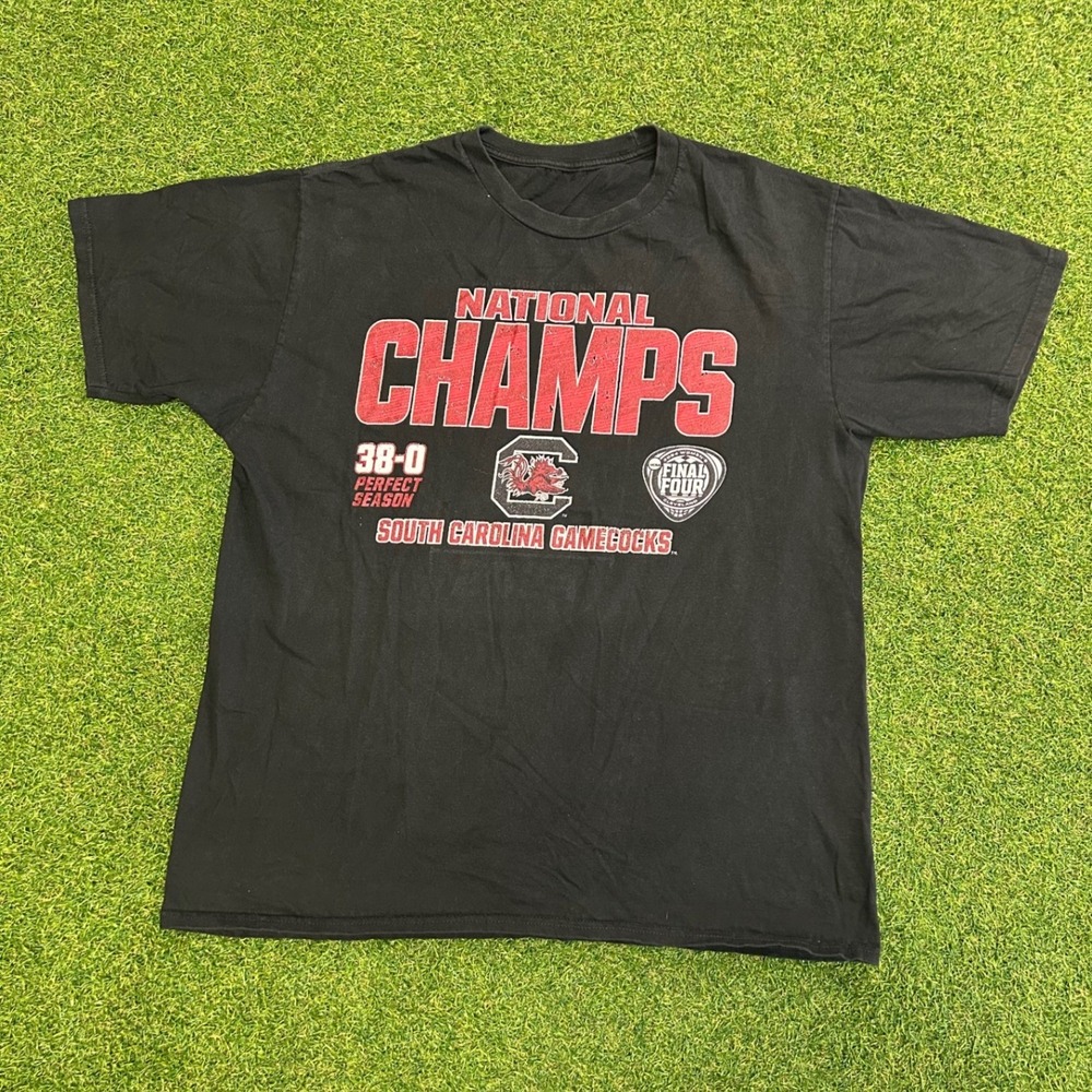 South Carolina Gamecocks 2024 National Champs 38-0 Perfect Season T-Shirt Black